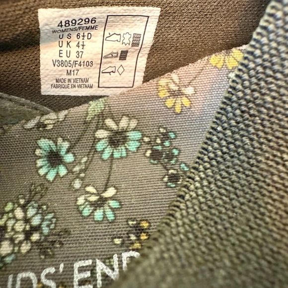 Lands' End Shoes Women's 6.5 D Mary Jane Green - Picture 4 of 7